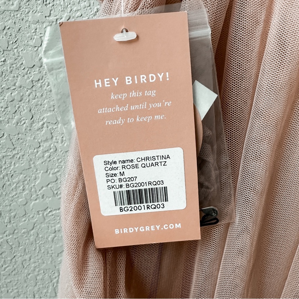 Birdy Grey Christina Convertible Dress in Rose Quartz Pink Bridesmaid Cocktail - Picture 5 of 6